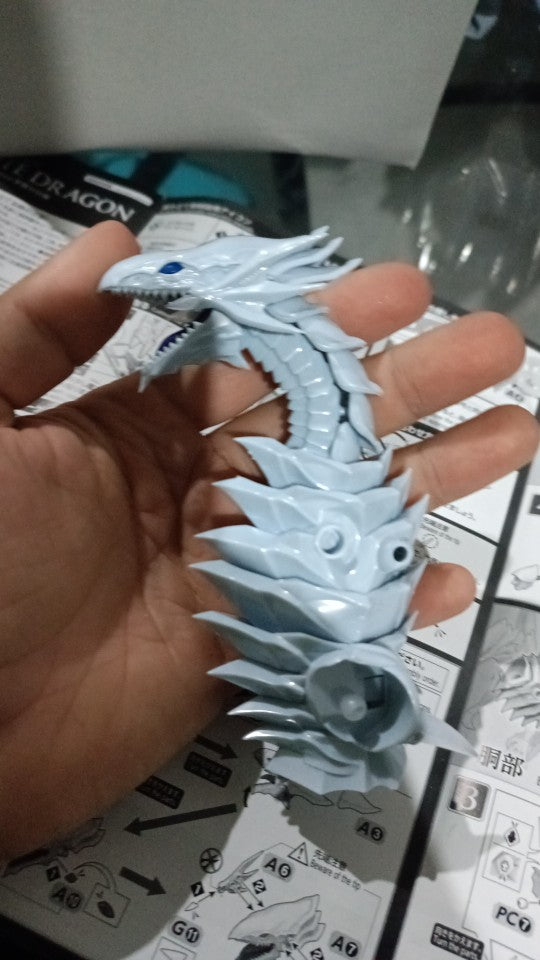 Dragão branco de Olho azuis | Figure Kit de montagem 3d | 2023