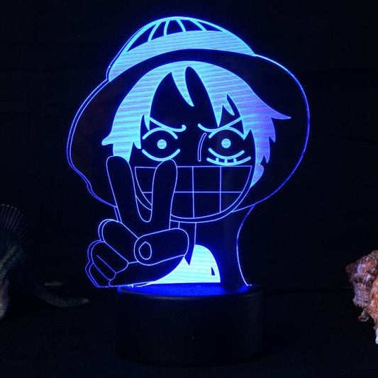 One Piece | Luffy | Luminária com controle remoto - Kitsune | Loja Geek
