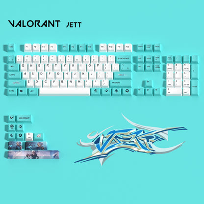 Jett - Valorant - Keycaps ( Chave PBT ) personalizado