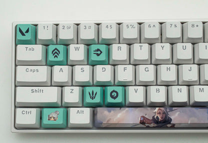 Jett - Valorant - Keycaps ( Chave PBT ) personalizado