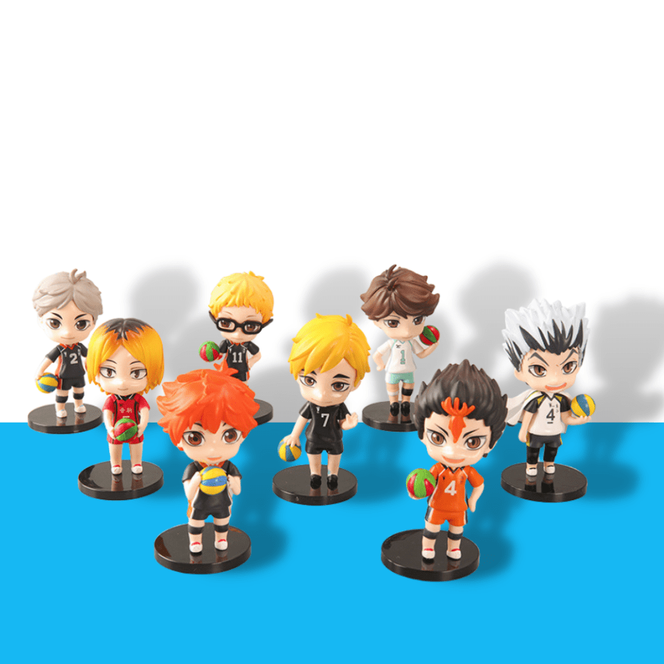 8 miniaturas Haikyuu | 10 cm