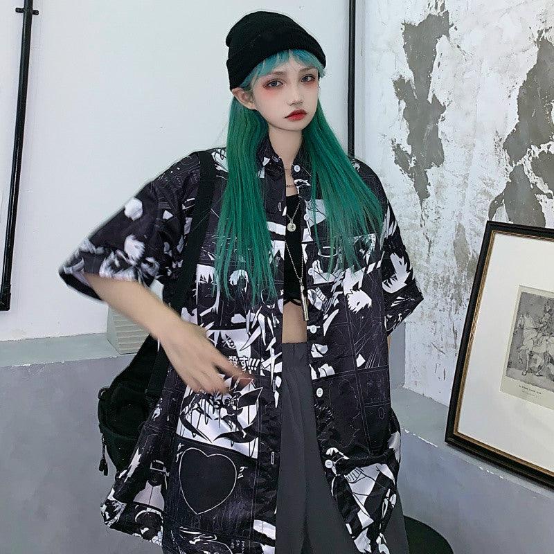 Camisa manga curta feminina - Kitsune | Loja Geek