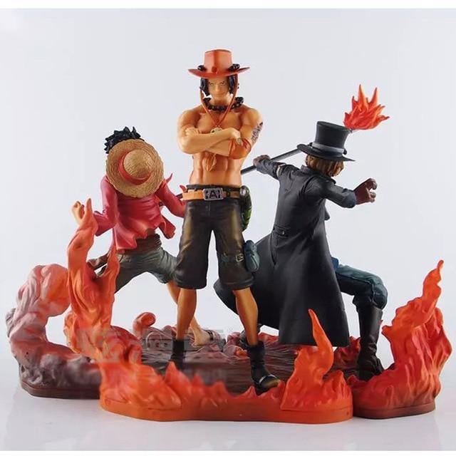 Figura de ação - One Piece - Luffy / Ace / Sabo ( 3 peças ) - Kitsune | Loja Geek