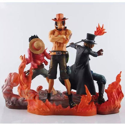 Figura de ação - One Piece - Luffy / Ace / Sabo ( 3 peças ) - Kitsune | Loja Geek