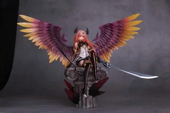 Figura de ação | Rage of Bahamut - Anjo negro Olivia - Kitsune | Loja Geek
