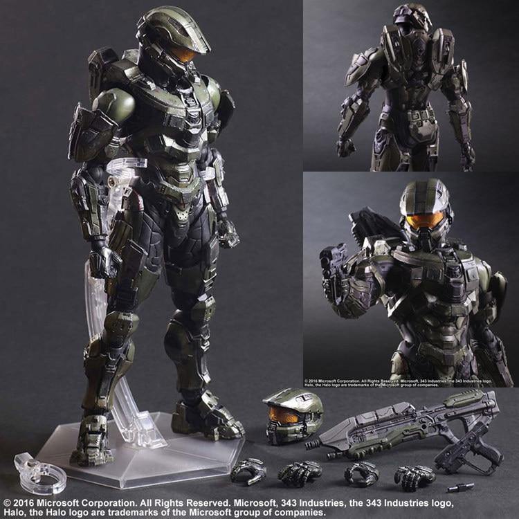 Figura de ação - Play Arts Kai - HALO 5 Guardians - Master Chief - Kitsune | Loja Geek
