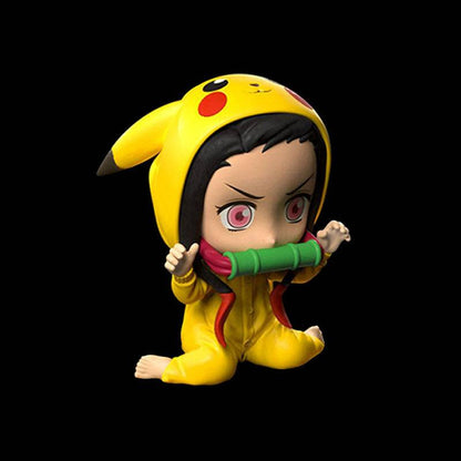 Figure Nezuko com cosplay do pikachu - Kitsune | Loja Geek