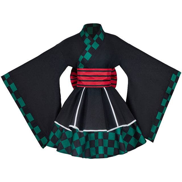 Kimono | Kimetsu no Yaiba | Tanjirou Kamado - Kitsune | Loja Geek