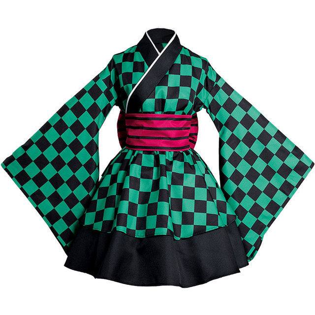 Kimono | Kimetsu no Yaiba | Tanjirou Kamado - Kitsune | Loja Geek