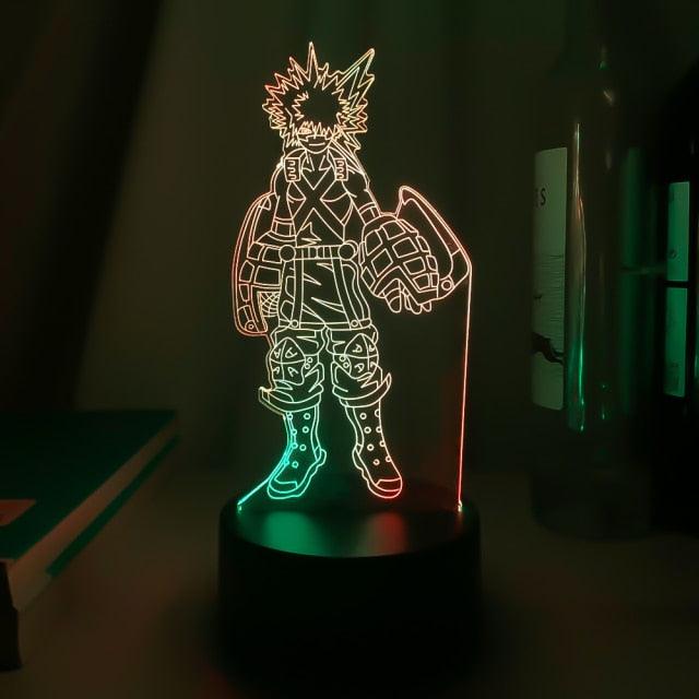 Luminária Led cores Duplas | Boku no Hero academia - Kitsune | Loja Geek