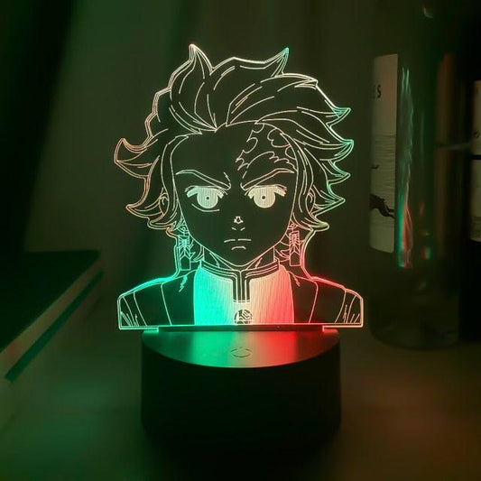 Luminária Led cores Duplas | Kimetsu no yaiba - Kitsune | Loja Geek