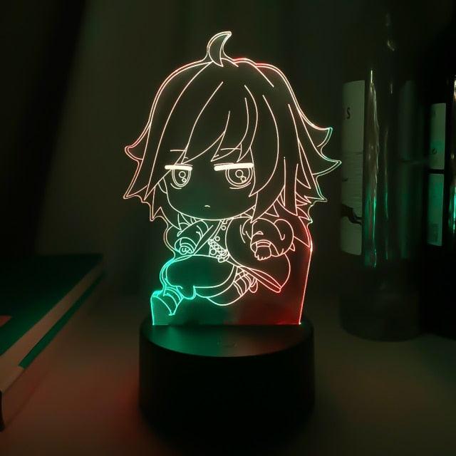 Luminária Led cores Duplas | Kimetsu no yaiba - Kitsune | Loja Geek