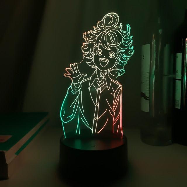 Luminária Led cores Duplas | The Promissed Neverland - Kitsune | Loja Geek