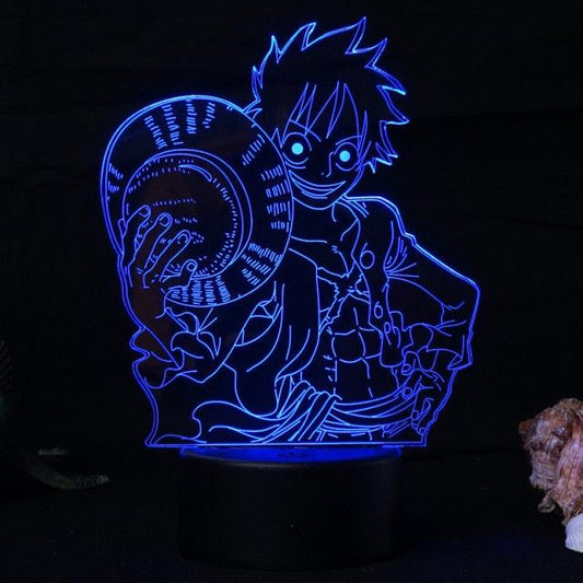 One Piece | Luffy | Luminária com controle remoto - Kitsune | Loja Geek