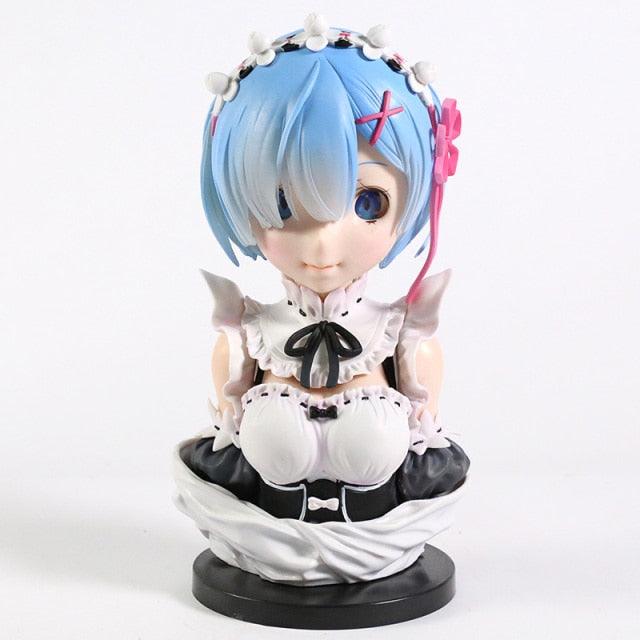 Re zero | Busto Ram e Rem - Kitsune | Loja Geek