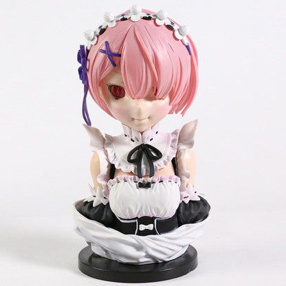 Re zero | Busto Ram e Rem - Kitsune | Loja Geek