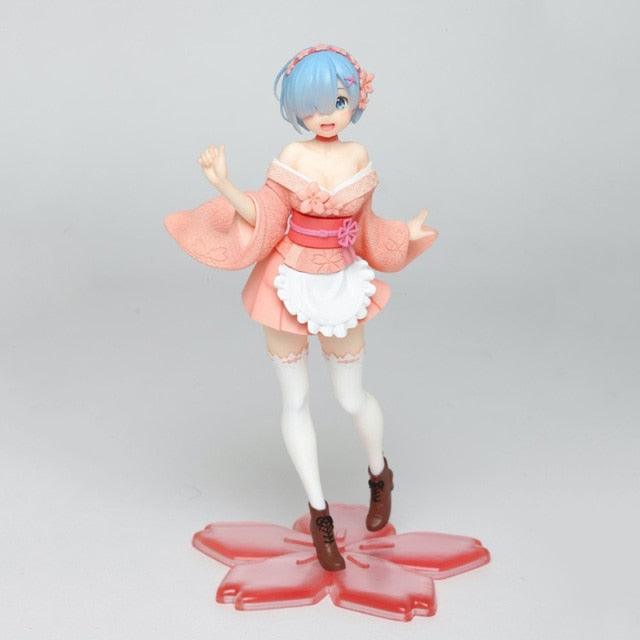 Re:ZERO | Rem | Cosplay Yukata com babados - Kitsune | Loja Geek