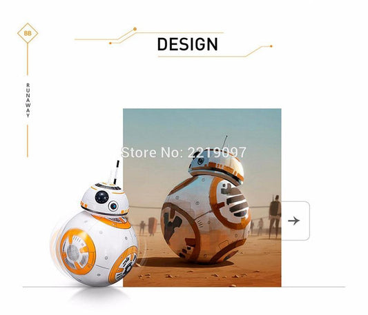 Robô de controle remoto / BB-8 Star Wars / Ele realmente se move. - Kitsune | Loja Geek